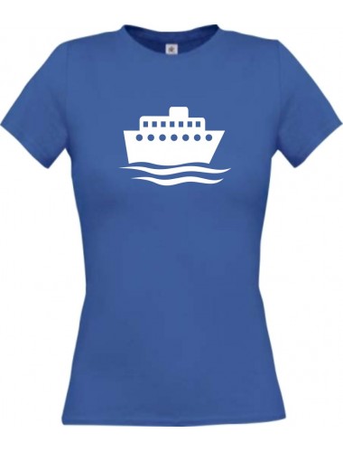Lady T-Shirt Kreuzfahrtschiff, Passagierschiff, kult