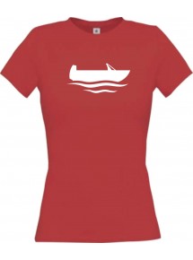 Lady T-Shirt Angelkahn, Boot, Kapitän, kult