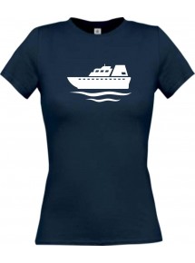 Lady T-Shirt Yacht, Übersee, Skipper, Kapitän, kult