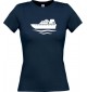 Lady T-Shirt Yacht, Übersee, Skipper, Kapitän, kult