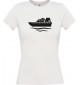 Lady T-Shirt Yacht, Übersee, Skipper, Kapitän, kult, weiss, L