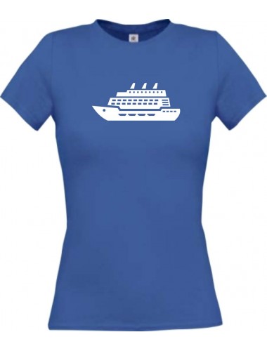 Lady T-Shirt Kreuzfahrtschiff, Passagierschiff, kult