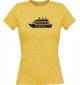 Lady T-Shirt Kreuzfahrtschiff, Passagierschiff, kult, gelb, L