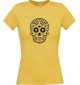 Lady T-Shirt Skull Ornament Tribal