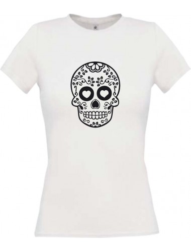 Lady T-Shirt Skull Ornament