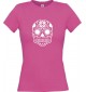 Lady T-Shirt Skull Tattoostyle pink, L