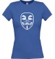 Lady T-Shirt Anonymous Style Ornament Maske