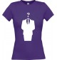 Lady T-Shirt Style Ornament lila, L