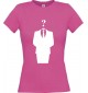 Lady T-Shirt Style Ornament pink, L