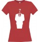 Lady T-Shirt Style Ornament rot, L