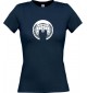 Lady T-Shirt Tattoo Style Anonymous navy, L