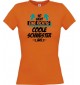 Lady T-Shirt, So sieht eine Coole Schwester aus, orange, L