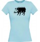 Lady T-Shirt Tiere Schwein Eber Sau Ferkel