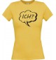 Lady T-Shirt Sprechblase Ich gelb, L