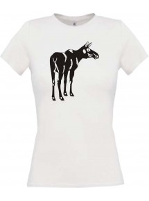 Lady T-Shirt Tiere Elch Elk