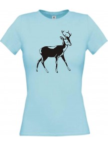 Lady T-Shirt Tiere Rehbock, Reh