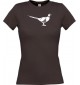 Lady T-Shirt Tiere Fasan, Vogel braun, L