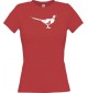 Lady T-Shirt Tiere Fasan, Vogel rot, L