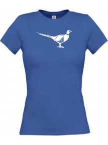 Lady T-Shirt Tiere Fasan, Vogel royal, L