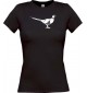 Lady T-Shirt Tiere Fasan, Vogel schwarz, L