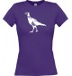 Lady T-Shirt Tiere Fasan Pheasant, Huhn lila, L
