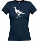Lady T-Shirt Tiere Fasan Pheasant, Huhn navy, L