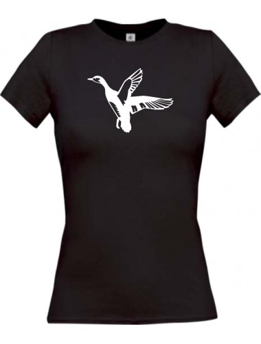 Lady T-Shirt Tiere Wildgans, Duck, Ente, Goose