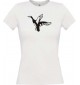 Lady T-Shirt Tiere Wildgans, Duck, Ente, Goose weiss, L