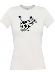 Lady T-Shirt Funny Tiere Kuh