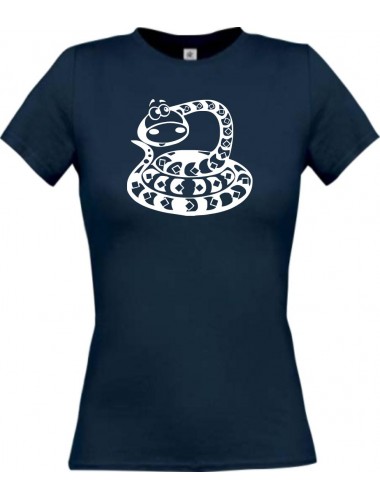 Lady T-Shirt Funny Tiere Schlange Snake