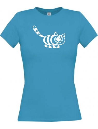 Lady T-Shirt Funny Tiere Katze