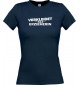 Lady T-Shirt verkleidet als Erzieherin navy, L