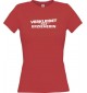 Lady T-Shirt verkleidet als Erzieherin rot, L