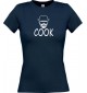 Lady T-Shirt breaking Bad White Cook Chemistry Walter kult, navy, L