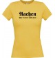 Lady T-Shirt Aachen You ll never walk alone, Sport, kult, gelb, L