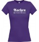 Lady T-Shirt Aachen You ll never walk alone, Sport, kult, lila, L