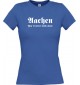 Lady T-Shirt Aachen You ll never walk alone, Sport, kult, royal, L