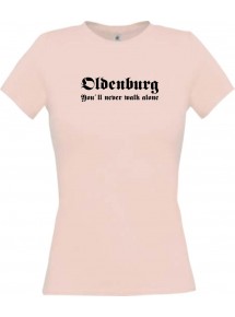 Lady T-Shirt Oldenburg You ll never walk alone, Sport, kult, XS-XL