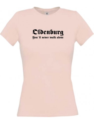 Lady T-Shirt Oldenburg You ll never walk alone, Sport, kult, XS-XL