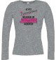 Lady-Longshirt Echte Prinzessinnen werden im JANUAR geboren, sportsgrey, L