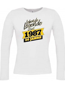 Lady-Longshirt Lebende Legenden seit 1987 30 Jahre,