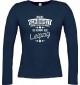 Lady-Longshirt Wahre Schönheit kommt aus Leipzig blau, L