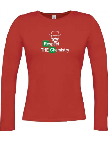 Lady-Longshirt Respect THE Chemistry Cook rot, L