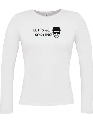 Lady-Longshirt Let´s get Cooking weiss, L