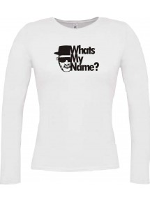Lady-Longshirt Whats My Name White weiss, L