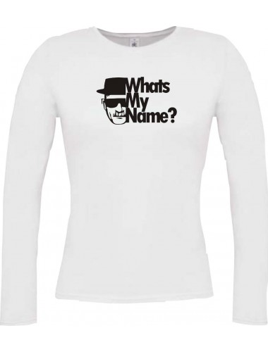 Lady-Longshirt Whats My Name White weiss, L