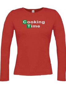 Lady-Longshirt Cooking Time Cook rot, L