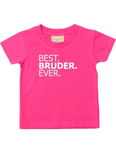 Baby Kids-T, BEST BRUDER EVER, pink, 0-6 Monate