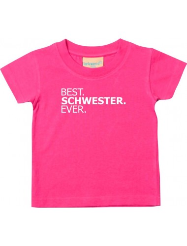 Baby Kids-T, BEST SCHWESTER EVER, pink, 0-6 Monate