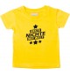 Kinder T-Shirt beste Nichte der Welt gelb, 0-6 Monate